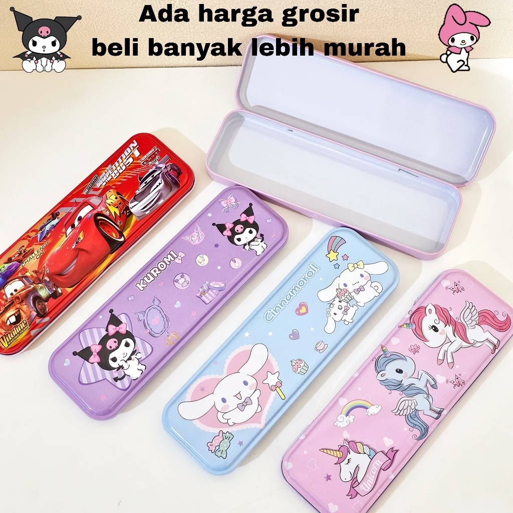 

SOS Kotak Pensil Kaleng Biasa 1 Susun 6.5x20/Tempat Pensil/Pencil Case/Tepak