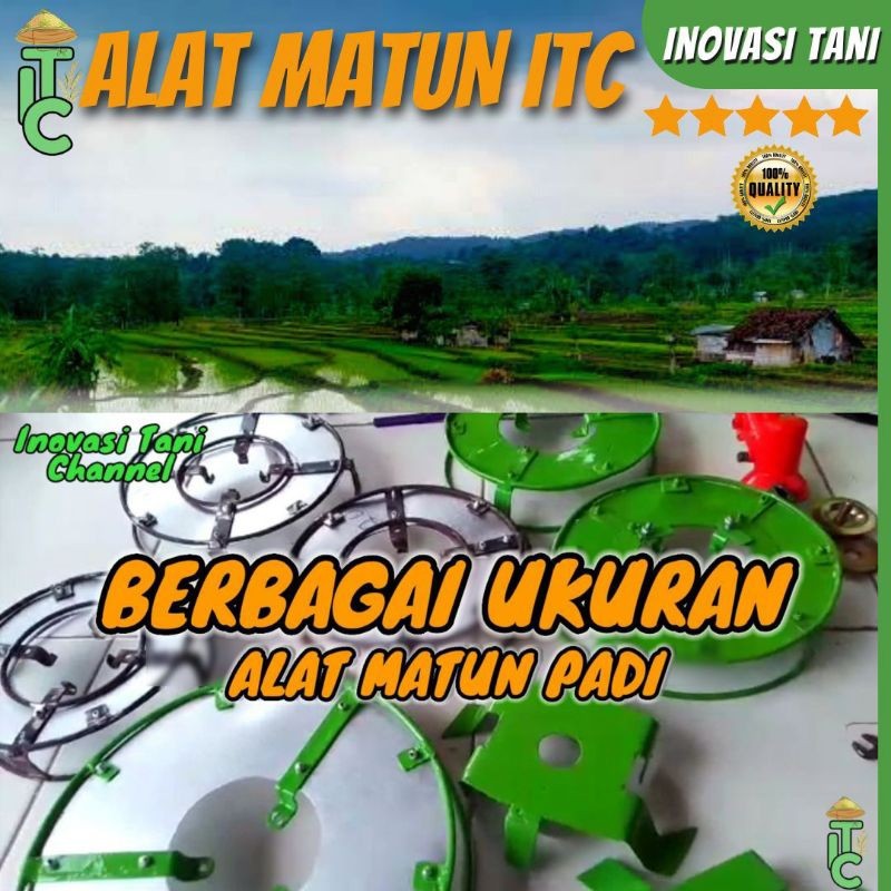 PANA Alat Matun Padi Cakar 8 Modern Mata Pisau Potong Rumput Alat Penyiang Gulma Padi Sawah