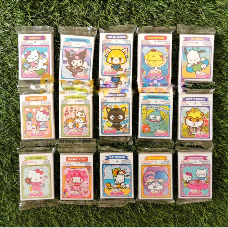 

DG KWARTET SANRIO - LABUBU - CEWEK - COWOK isi 32PC - MILENIUM / KARTU KERTAS POTONG GAMBAR / JADUL