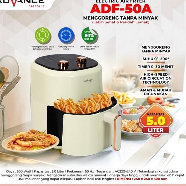 Air Fryer Adf50A / Adf-50A 600 Watt Hemat Listrik Low Watt