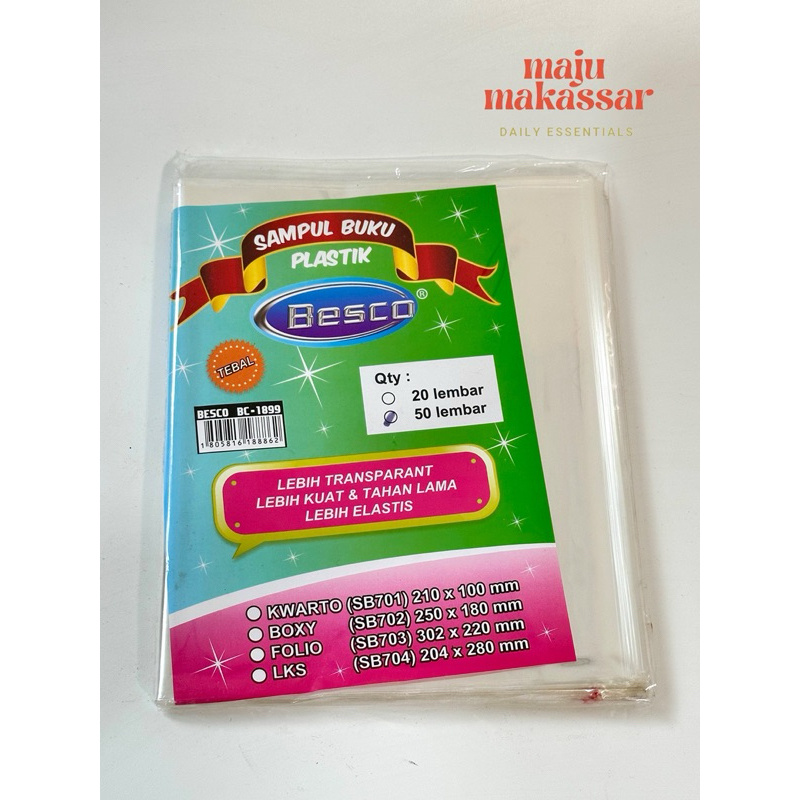 

Sampul buku bening Besco isi 50 lembar (BKS)