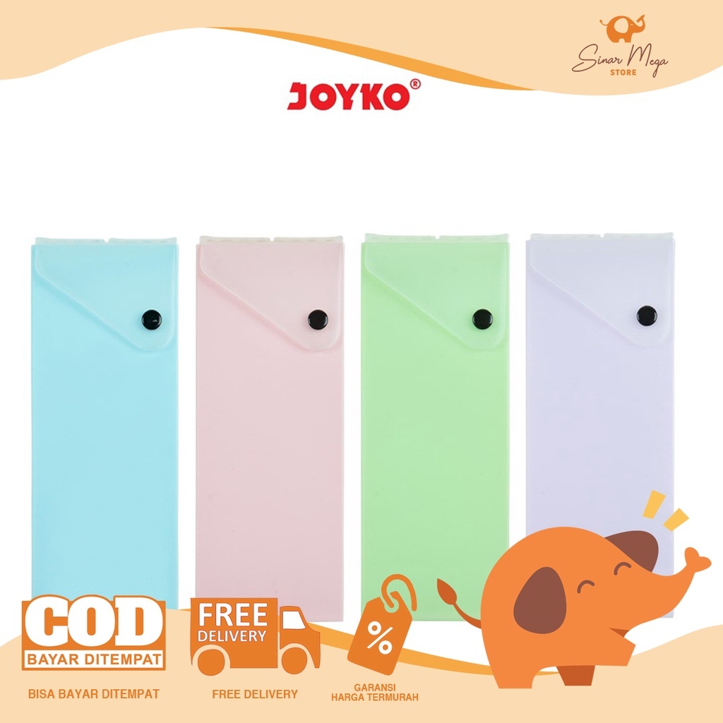 

Joyko Pencil Case PC-0719PST Pastel Color / Kotak Tempat Pensil Warna Pastel Lucu Murah Berkualitas