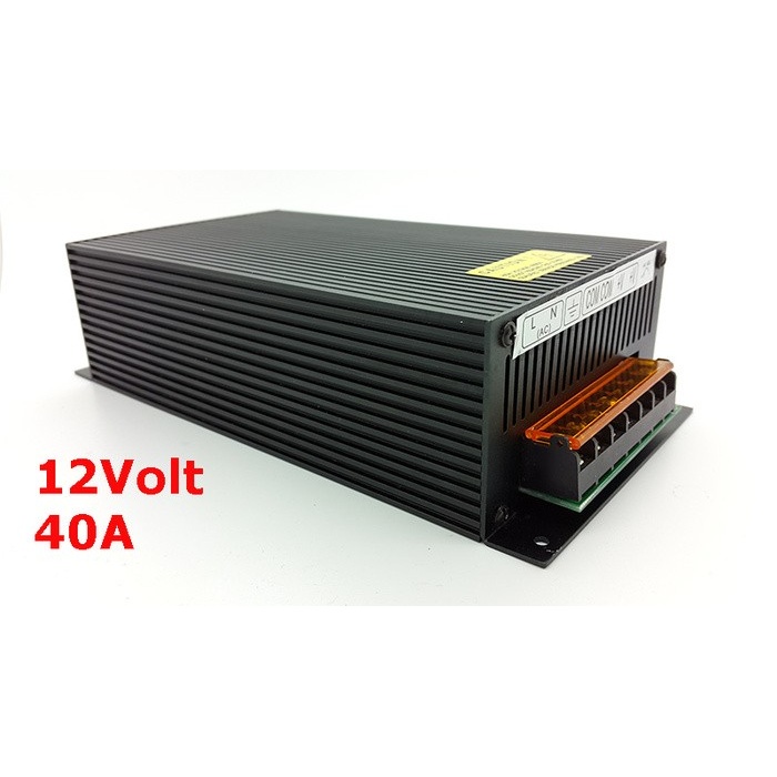POWER SUPPLY 12V 40A (ADAPTOR) SWITCHING 12V (12 VOLT) 40 AMPERE