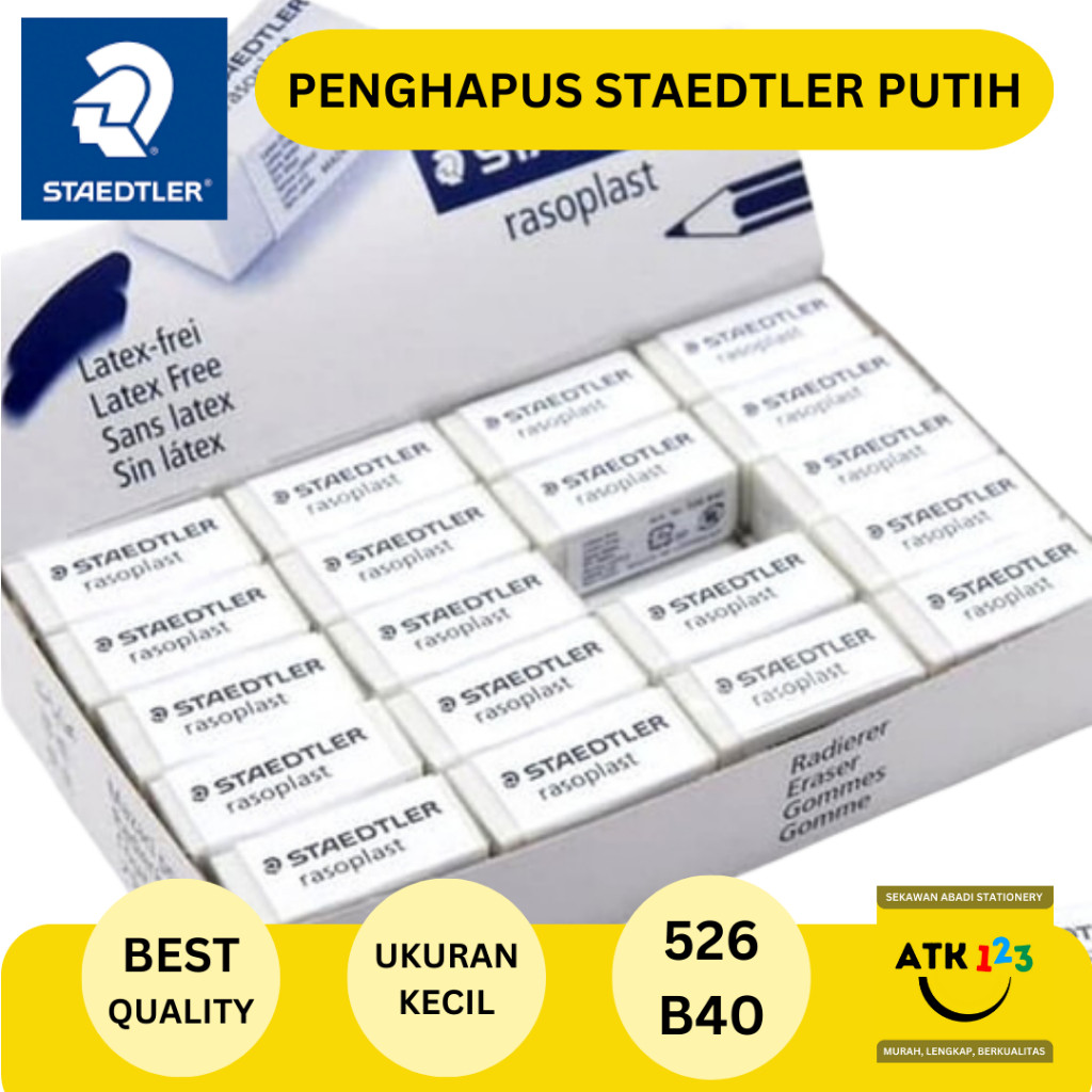 

Penghapus Pensil / Eraser Merk Staedtler Rasoplast 526-B40