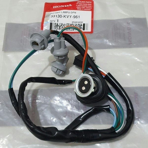 KABEL SOKET LAMPU DEPAN KVY MOTOR HONDA BEAT, SCOOPY, SPECCY, VARIO