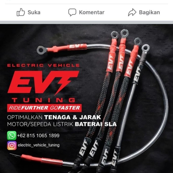KABEL BATERAI SLA MOTOR LISTRIK SEPEDA L EVT 72 VOLT UPGRADE KABEL