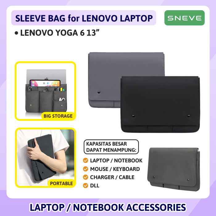 Lenovo Yoga 6 13 SNEVE Tas Laptop Sleeve Bag Case Casing Saku Portabel