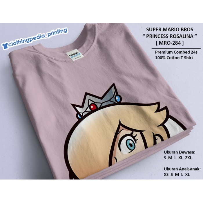 Coba Kaos Anak Princess Rosalina The Super Mario Bros Rosalina Kid T-Shirt Ujk