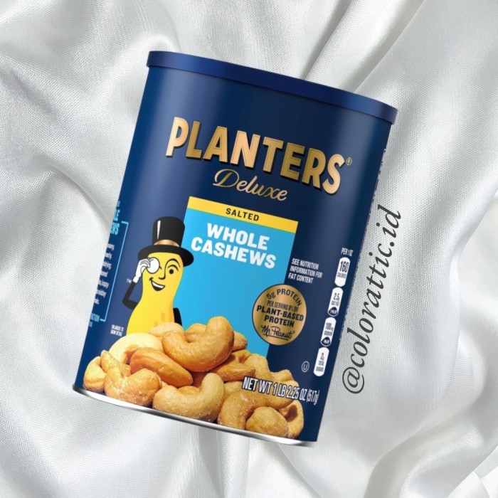 

PLANTERS DELUXE SALTED WHOLE CASHEWS, PLANT-BASED PROTEIN - FROM USA