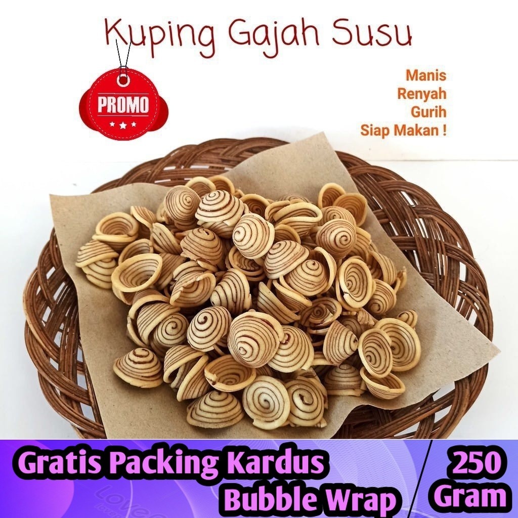 

Kuping Gajah Cream Coklat 250gram / Kuping Gajah Contong - Iqorni Snack