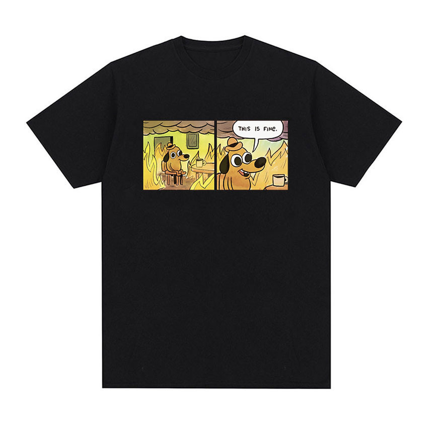 Ini Adalah Kaos Grafis Meme Anjing yang Bagus Kaos Retro Pria