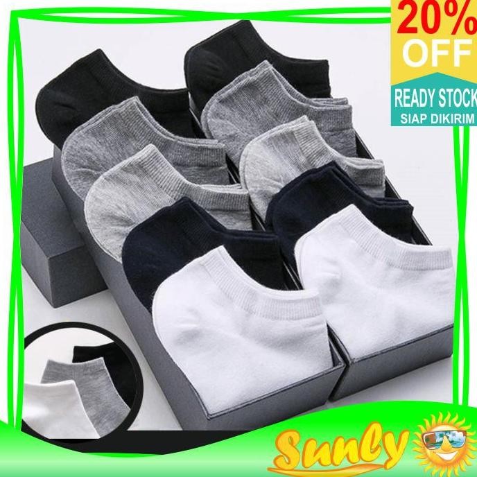 Sunly A054 Kaos Kaki Polos Motif Pendek Dibawah Mata Kaki Kaoskaki Office Olahraga Fashion