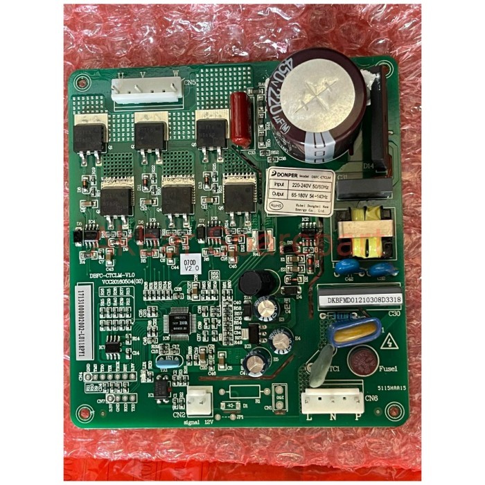 PCB KULKAS MIDEA INVERTER SIDE BY SIDE LU118PY1 KOMPRESOR KULKAS 2 PIN