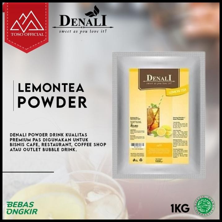 

Denali Lemon Tea Powder 1000Gram Powder Teh Denali Rasa Lemon