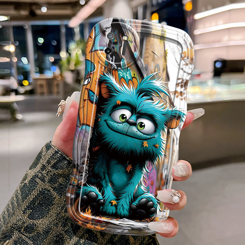 Casing Hp Untuk Realme C11 2020 Case Casing pelindung silikon Softcase Monster HP Kesing transparan 