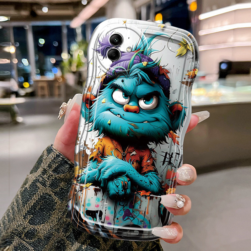 Casing Hp Untuk Samsung Galaxy A04 A04E A04s F04 M04 Case Casing Softcase Monster Kesing gelombang t