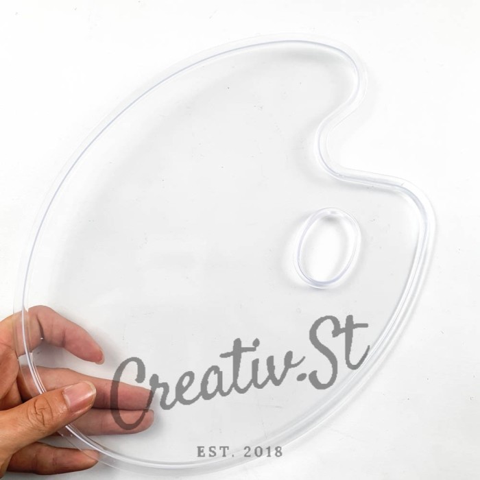 

Seka - Palet Lukis Transparan Bening Acrylic Plastic 20 X 30 Cm 22 X 28 Cm