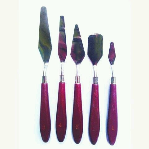 

Seka - Pisau Palet, Pisau Lukis, Kuas Pisau Lukis, Painting Knife Set 5 Pcs.