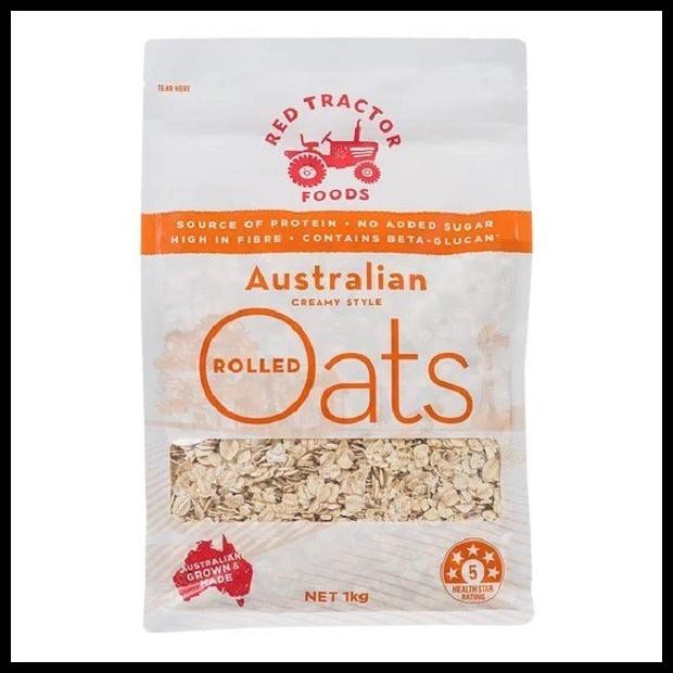 

Red Tractor Australian Rolled Oat No Sugar 1Kg | Sarapan |Muesli