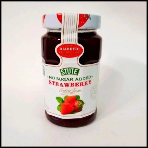

Stute No Sugar Strawberry Extra Jam 430 Gr | Selai | Olesan | Roti