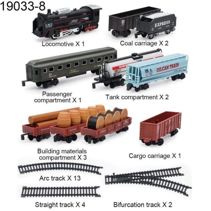 Mainan Miniatur Kereta Api Rail King Jumbo Berwesel 112 cm 19033-8 TA