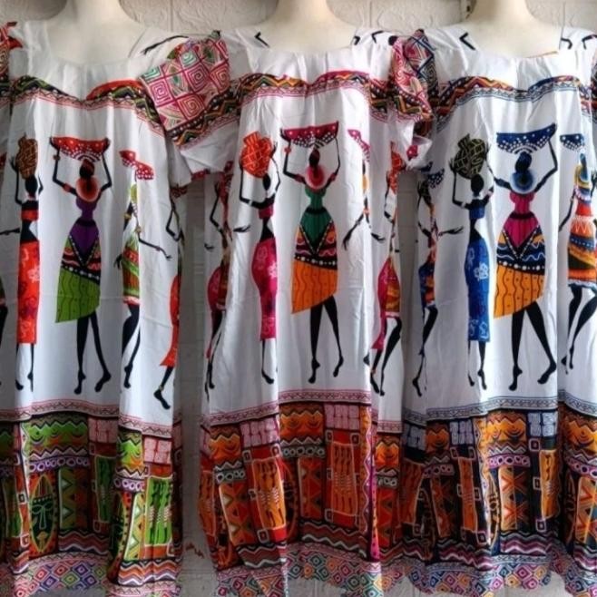 Daster Hengky Motif Afrika
