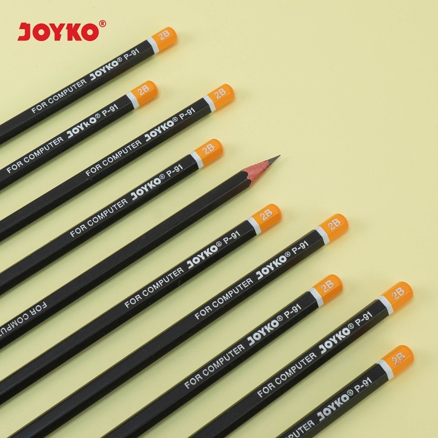 

(1 Pack isi 12 Pcs) Pensil Joyko 2B P-91 / Pensil Joyko 2B P91 / Joyko P 91
