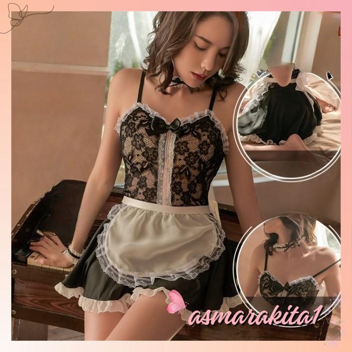SEXY LINGERIE COSPLAY BIG SIZE MAID COSPLAY HALLOWEEN SERAGAM A BY ASMARA KITA TRENDI
