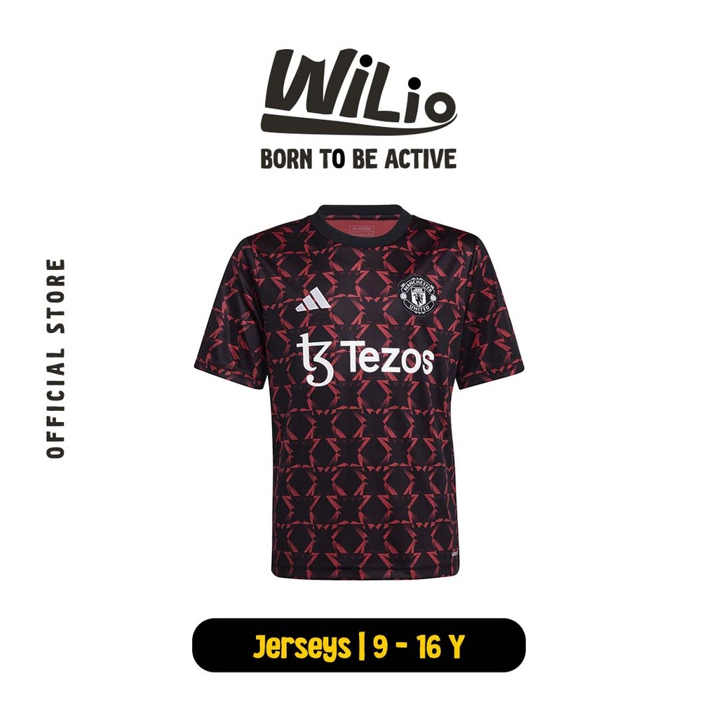 Adidas Manchester United Mufc Preshi Y It1992 - Jersey Anak (Hitam)