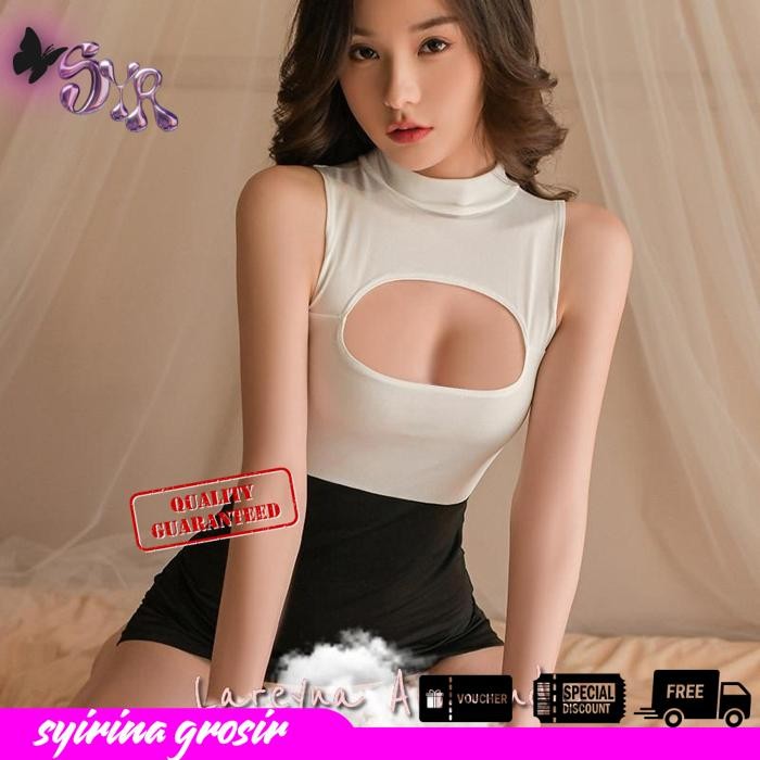 SET LINGERIE + CD KOSTUM GAUN SEKRETARIS NAKAL TERMURAH