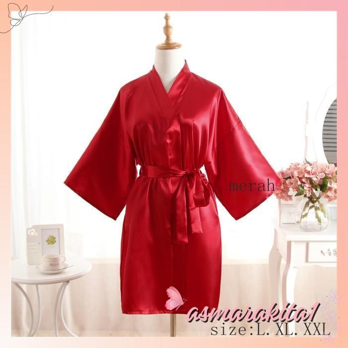 KIMONO BAJU TIDUR WANITA LINGERIE PIYAMA SEXY UKURAN BESAR A BY ASMARA KITA LUAR BIASA!!