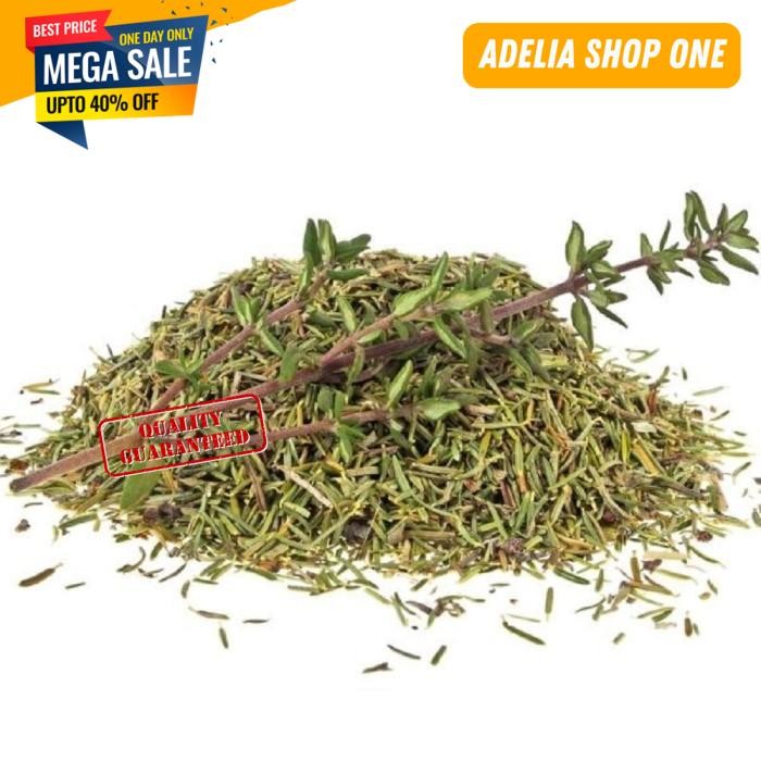 

TURKY - THYME LEAVES DRIED 35 GRAM SERBUK DAUN TIMI KERING 35 GRAM DISUKAI BANYAK ORANG!!
