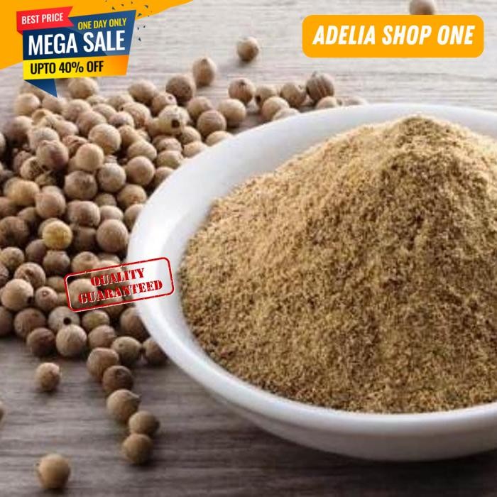 

LADA PUTIH BUBUK FOOD GRADE WHITE PEPPER POWDER MERICA BUBUK 100GR TERDEPAN!!!