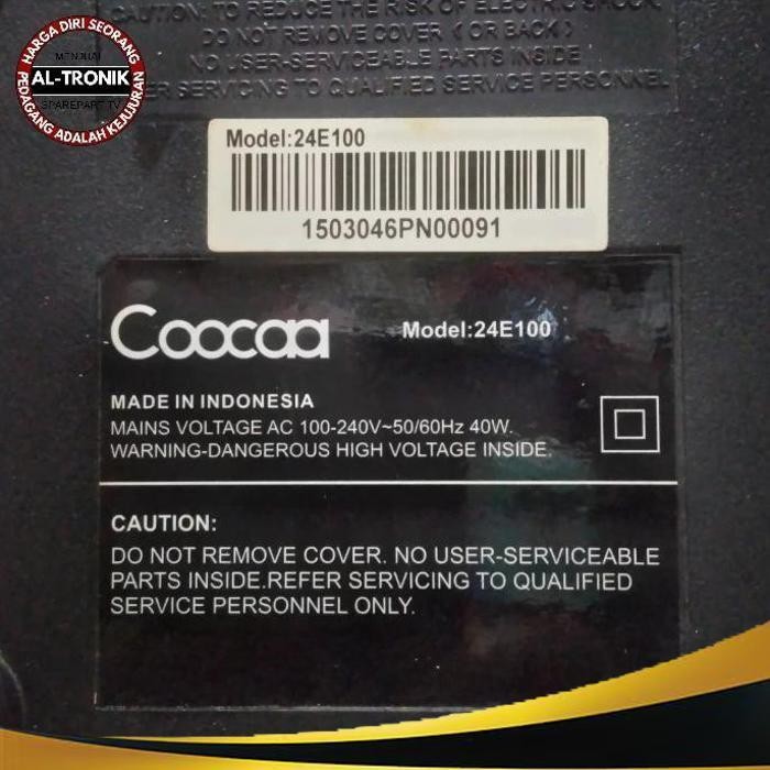 | ATO | LAYAR SCREEN PANEL TV LED COOCAA 24 INCH MODEL 24E100