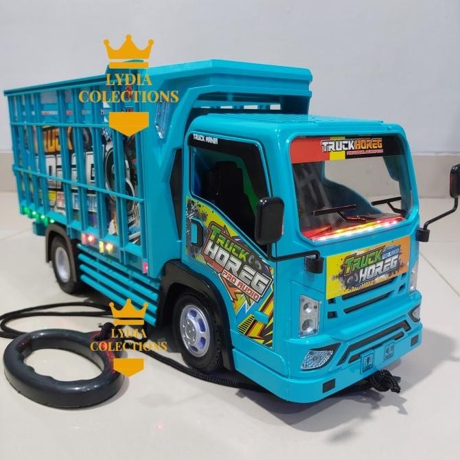 Mainan Truk Basuri Oleng Telolet Jumbo Lampu Bisa Tarik KRW