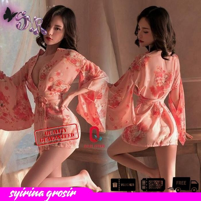 LINGERIE SEXY KIMONO SET COSPLAY SAKURA JAPANESE SUIT BAJU TIDUR PIYAMA WANITA DEWASA  PRODUK TERBAI