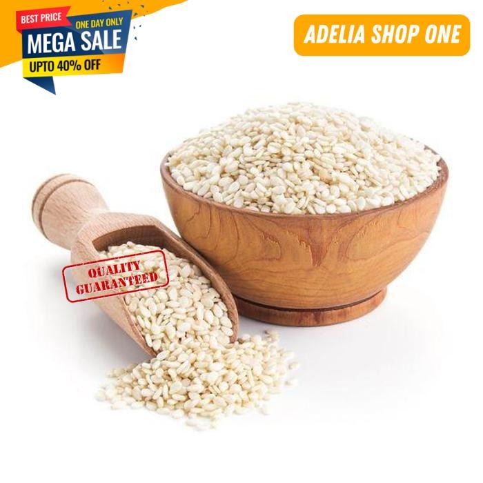 

WIJEN PUTIH 100 GRAM WHITE SESAME SEED 100 GRAM TERDEPAN!