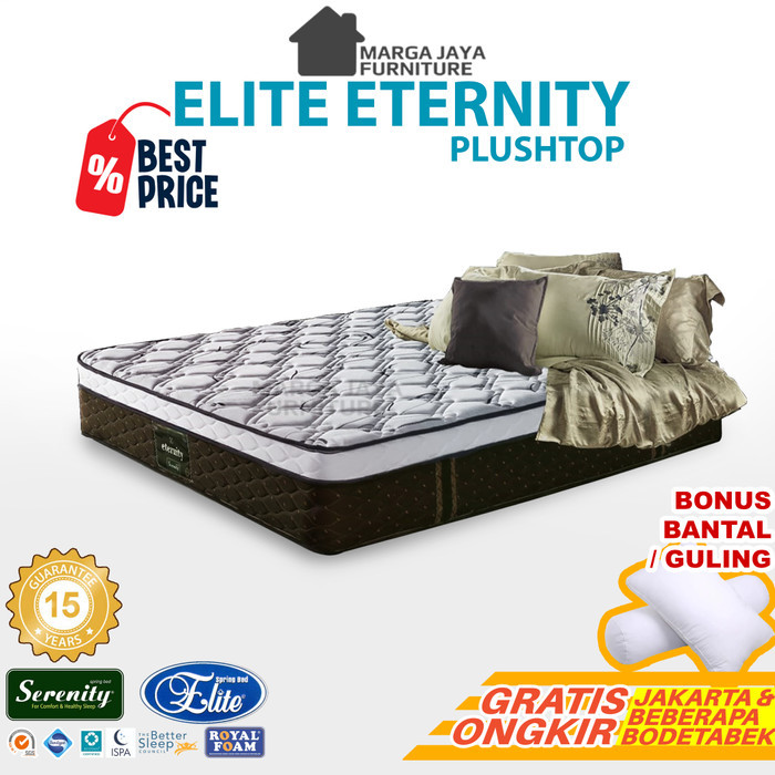 springbed kasur elite serenity pillowtop 180 x 200