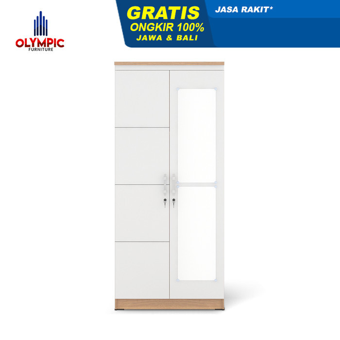 Olympic Lemari Pakaian 2 Pintu / Lemari Baju 2 Pintu / LP EERO 2P