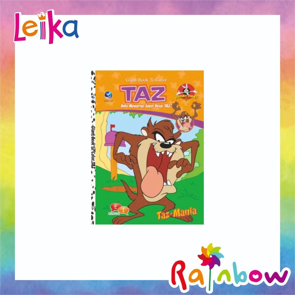 Buku Mewarnai Super Besar TAZ: Giant Book To Color TAZ, Taz- Mania