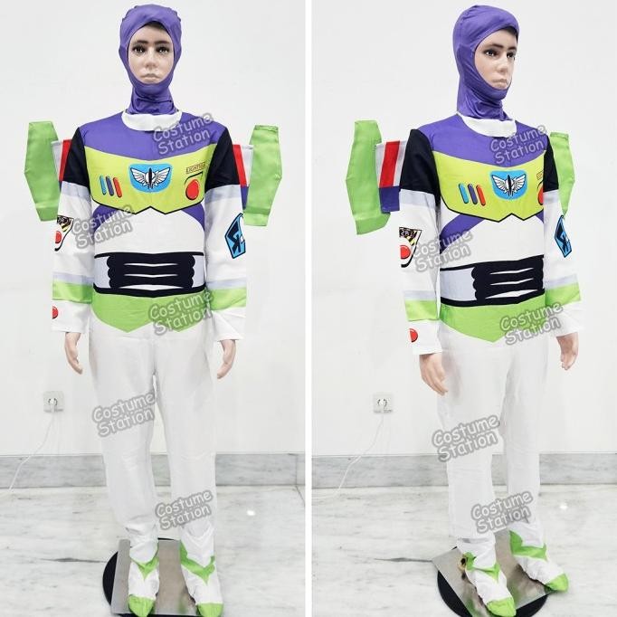 Kostum Toy Story Buzz Lightyear / Costume Astronot Astronaut Mainan Halloween pria cowo dewasa