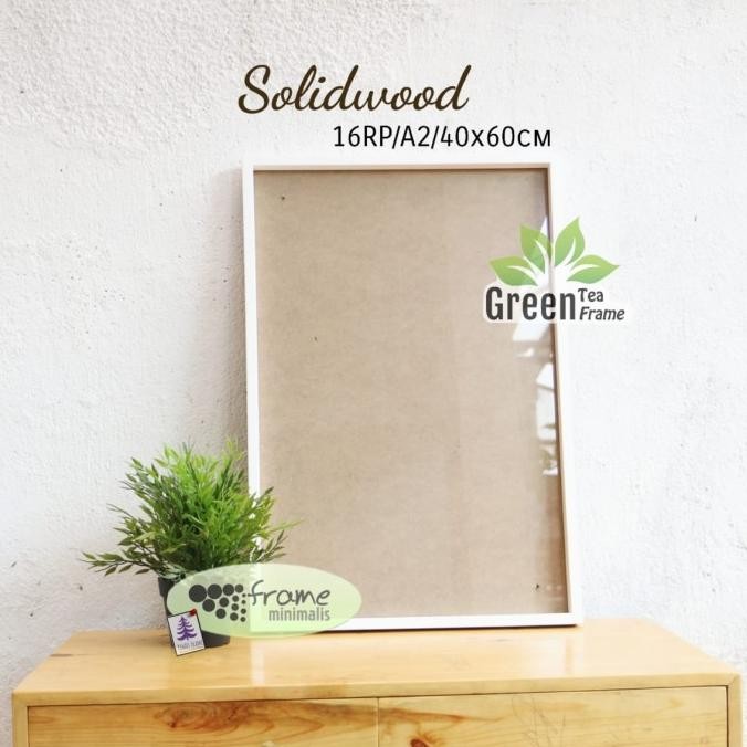 frame foto/pigura 40x60 16RP/A2 3d Soliwood Putih (tanpa rongga) KRW