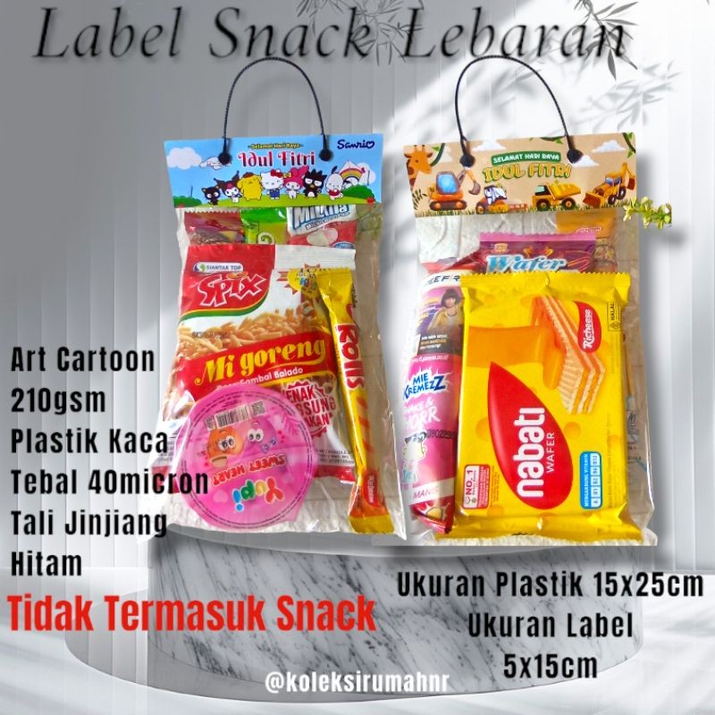

(10pcs) Label Plastik Snack Lebaran/ Tas Jinjiang Snack Lebaran / Tas Plastik Snack Lebaran