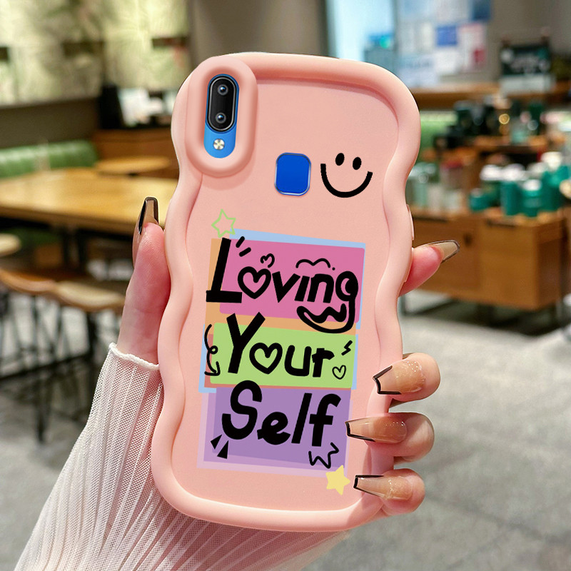 Casing Hp Untuk VIVO Y91 Y91i Y93 Y95 Case Casing HP pola Love yourself Kasing Softcase Silikon Cesi