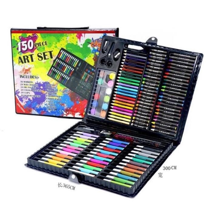 

Art Set Isi 150 Pcs Pensil Warna Set Anak Crayon Komplit Alat Lukis Mu GS