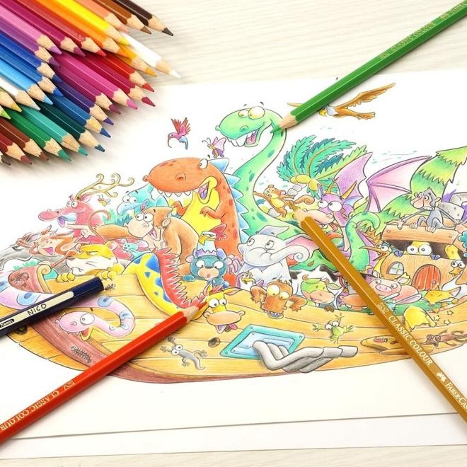 

Faber-Castell Classic Colour Cil Round Tin 36 / Sil Warna 36