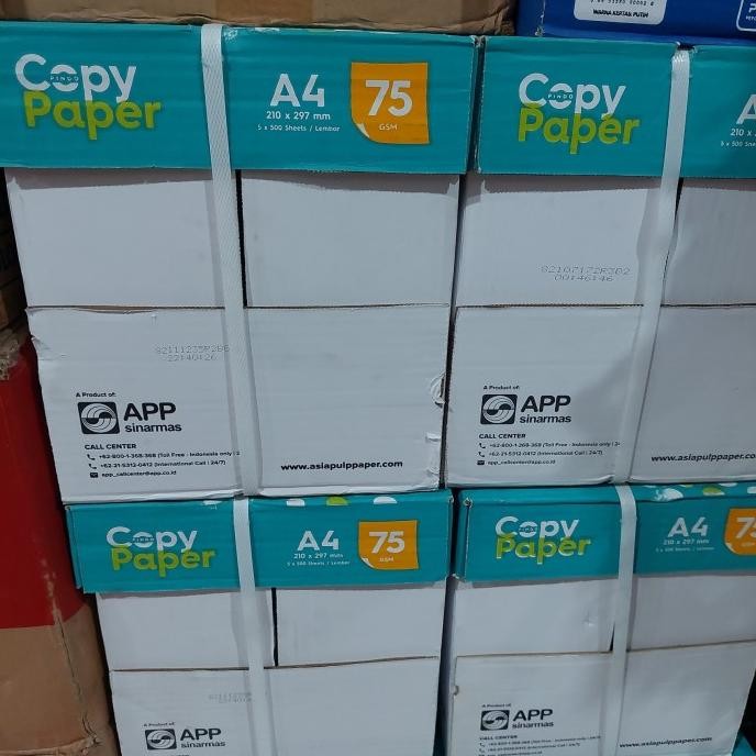 

Kertas A4 75gr Paperone (1 Dus) / Kertas HVS A4 75gr