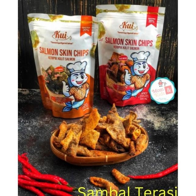 

Kui Keripik Kulit Ikan Salmon | Salmon Skin Chips Sna Celan Sehat