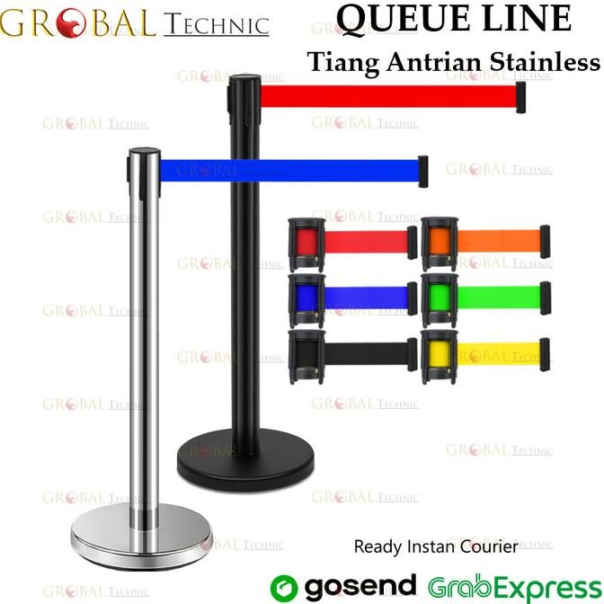 

Standing Barrier Queue Line / Tiang Antrian Stainless Pembatas Jalan