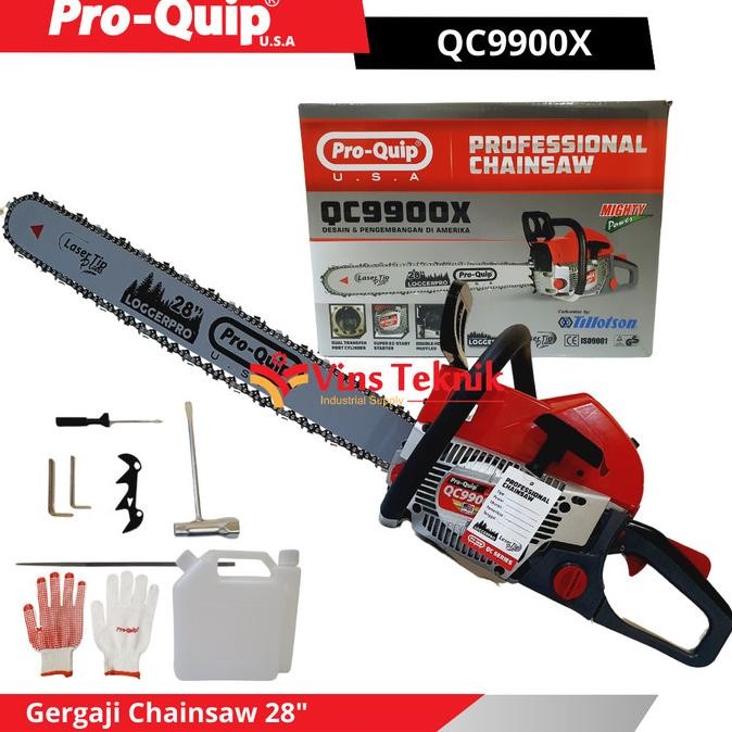 Gergaji kayu pohon chainsaw chain saw 28inch QC 9900 PROQUIP QC9900X